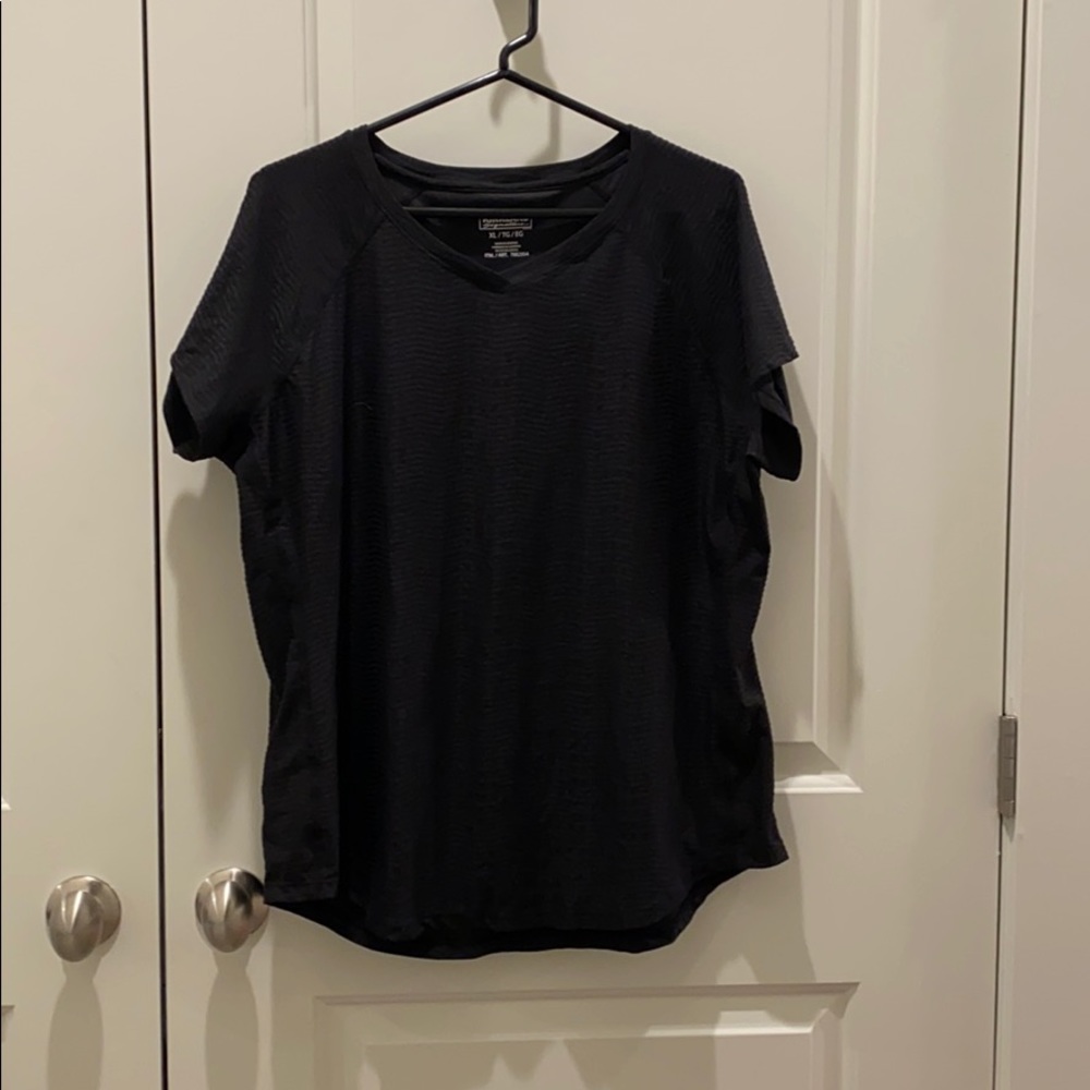 Black athletic tee